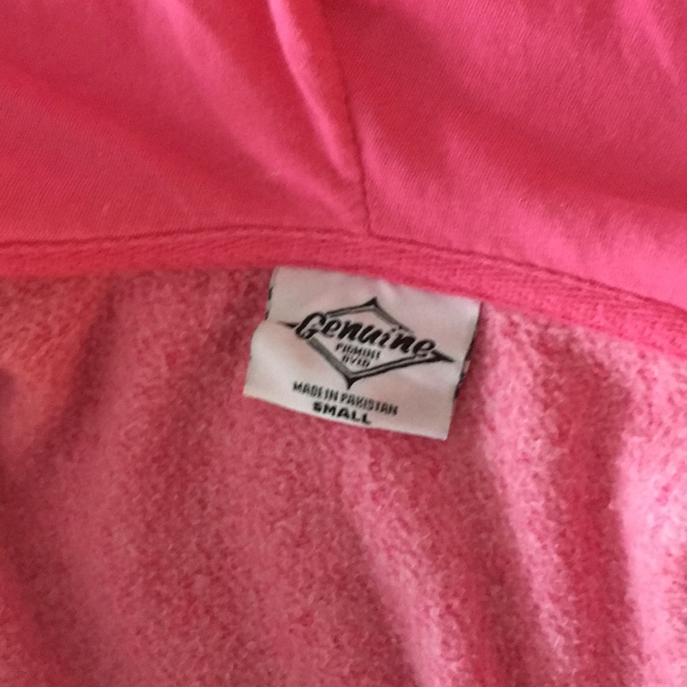 Pink Zipper Sweatshirt Hoodie - Picture 6 of 8